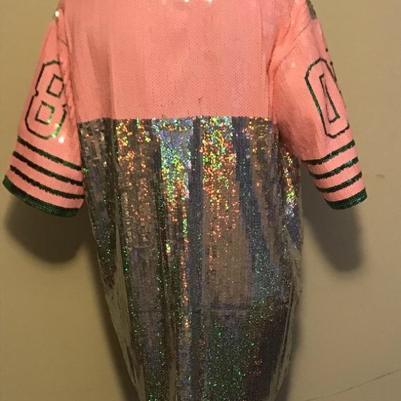 Sequin Tunic Jersey Dress - Picture 5 of 8